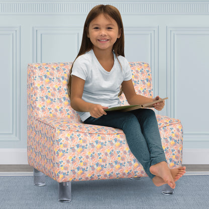 Wren Kids’ Upholstered Chair - Girl Floral - Media 41620462141732