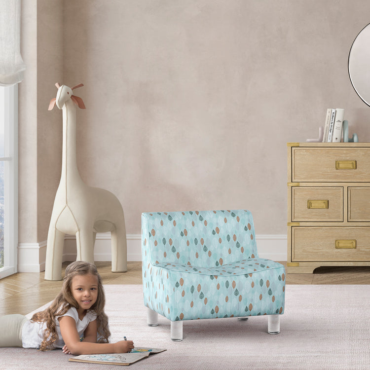 Wren Kids’ Upholstered Chair - Leaf - Media 41620465320228
